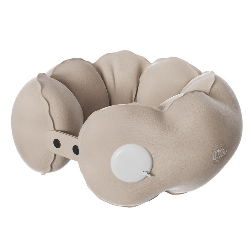 

Comfort Inflatable Travel Pillow Lightweight Neck Support Cushion U-shaped Pillow Airplane S-Inflatable Pillow