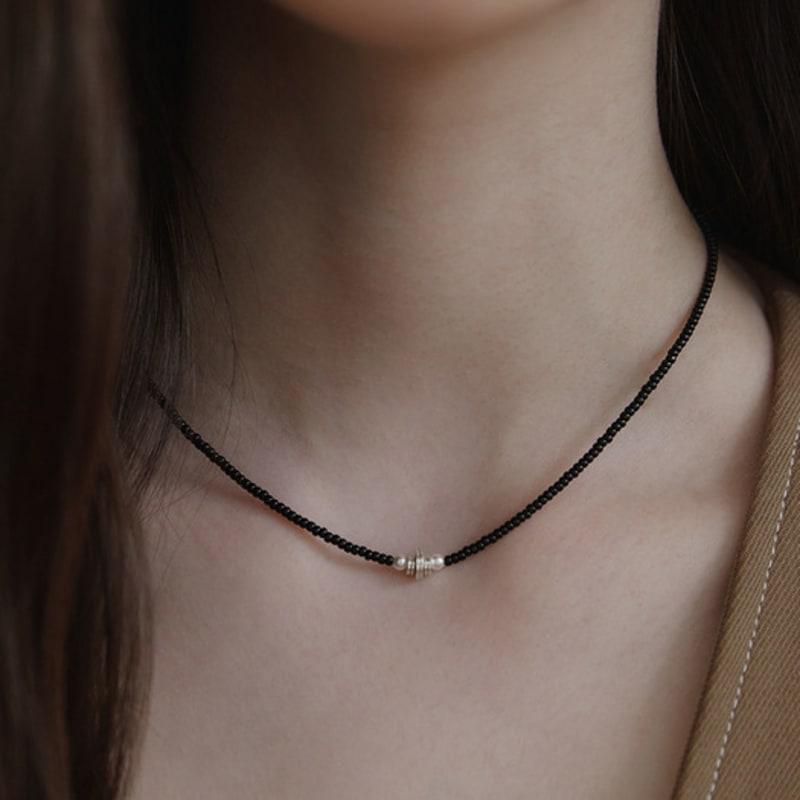 TATIANA Stacked Pendant Bead Necklace NZ2446