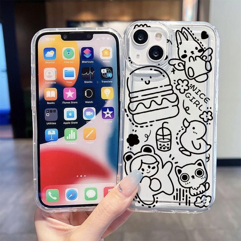 Cute Cartoon Premium Sense Niche Application Iphone14 Apple 13 Mobile Phone Case 12 Silicone 15promax Factory
