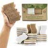 AIRNEX Biodegradable Natural Kitchen Sponges 24 Pack - Natural Kitchen Sponges - Biodegradable