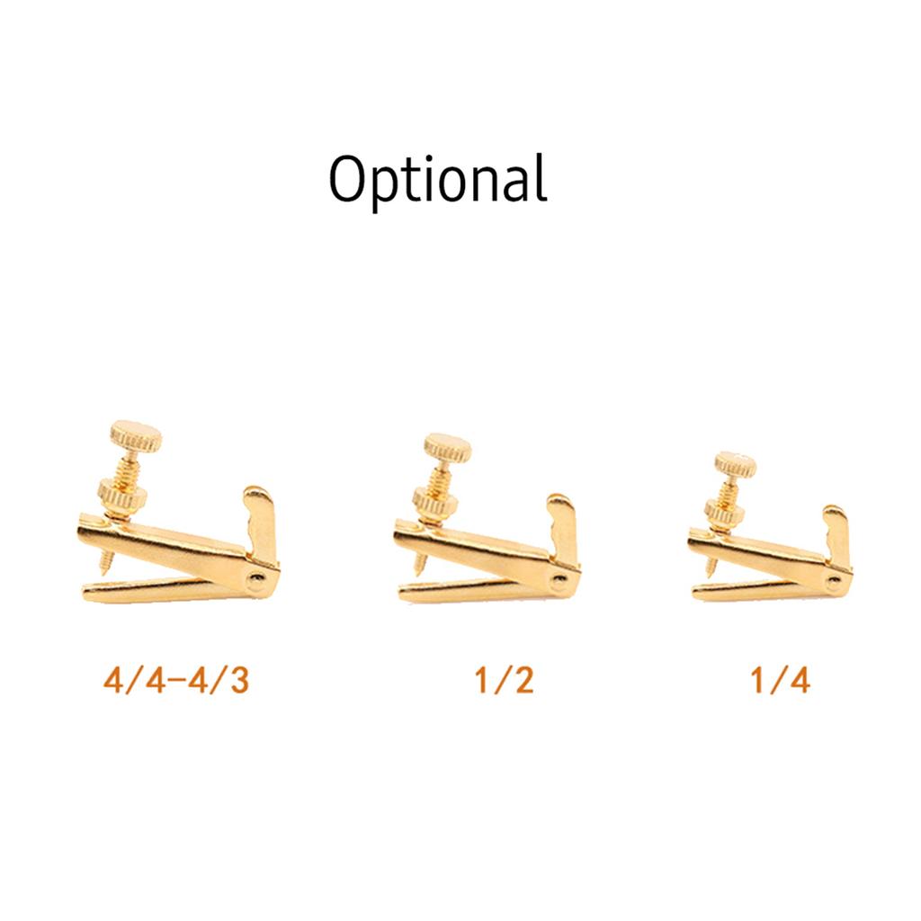 4 PCS Violin Fine Tuners for 4 4 3 4 Violin Alloy String Adjuster Anti Rust Violin Parts