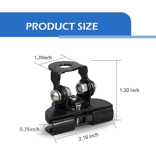 2PCS LED Light Bar Mounting Brackets, Adjustable Waterproof Hood Work Light Bracket, Vehicle LED Shockproof Non-damaging Installation Clamp,