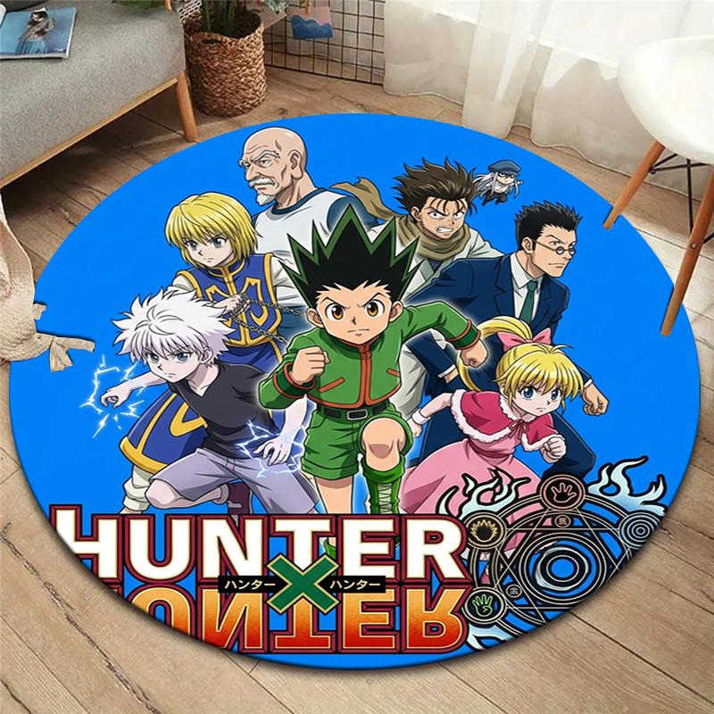 Hunter X Hunter Round Area Rug Carpet Rug For Living Room Bedroom Sofa Playroom Decor Nonslip Floor Mat
