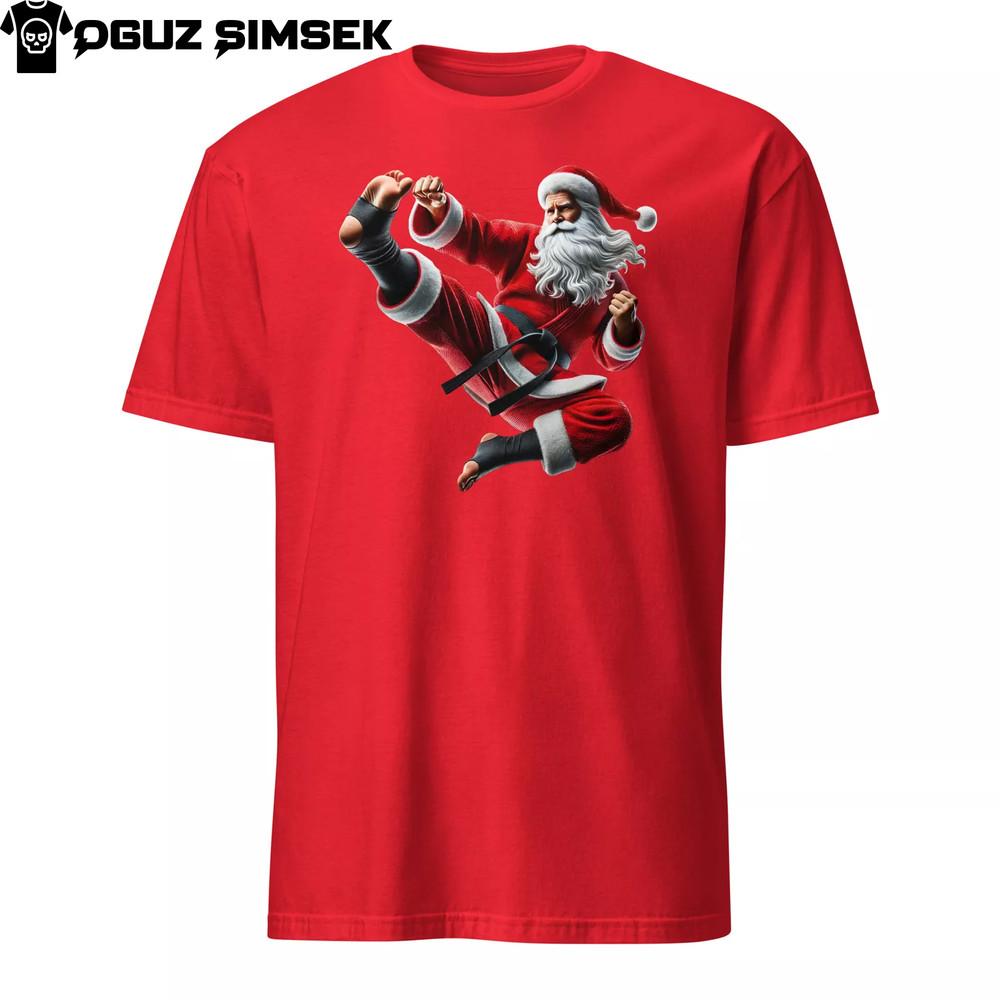 

Каратэ Санта Унисекс Футболка | Смешная Рождественская Футболка для Боевых Искусств M