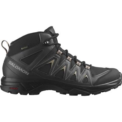 Salomon Turistické Trekové Boty X BRAZE MID Khaki cm GORE-TEX Pánské Černá/Phantom/Vintage 26.0