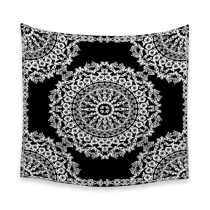 Узор в стиле мандалы Гобелен для спальни, гостиной, украшения стен дома, гобелен 100x75cm
