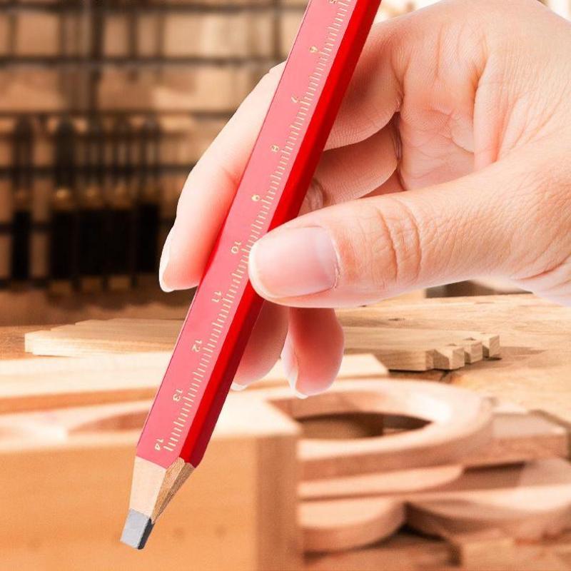 

10 шт. Деревообрабатывающие карандаши Специальные для стройплощадки Маркировочные Специальные для рабочих Карандаш с плоской головкой Деревянный Черный Восьмиугольный Квадратный Карандаш для рисования линий 10Pcs