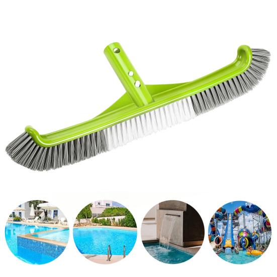 Kartáč na čištění bazénu Teleskopická dlouhá rukojeť Tvrdé štětiny Všestranný kartáč na bazén Snadná instalace Čisticí nástroj