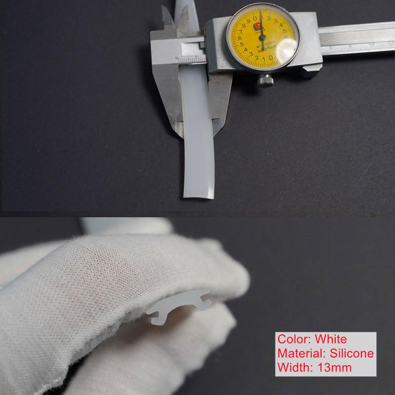 Led Aluminum Profile Silicone Flexible Pc Lampshade Milky White Cover for Cabinet Hard Bar Light Wall Decor Diy Linear Lamps