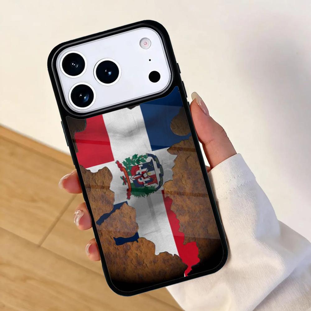 Flag of Dominican Republic Mobile Phone Case for IPhone 17 AIR 16pro Max 15 14 13 12 11 Bumper Cover