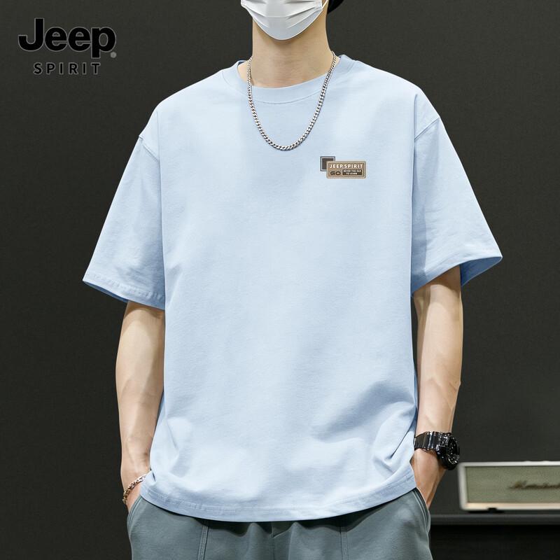 

JEEP SPIRIT Men s Loose Fit Cotton Short Sleeve T-Shirt 2XL