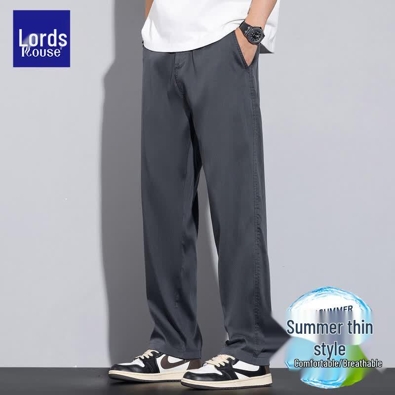 

Men s Premium Lyocell Straight-Leg Business Casual Pants 3XL