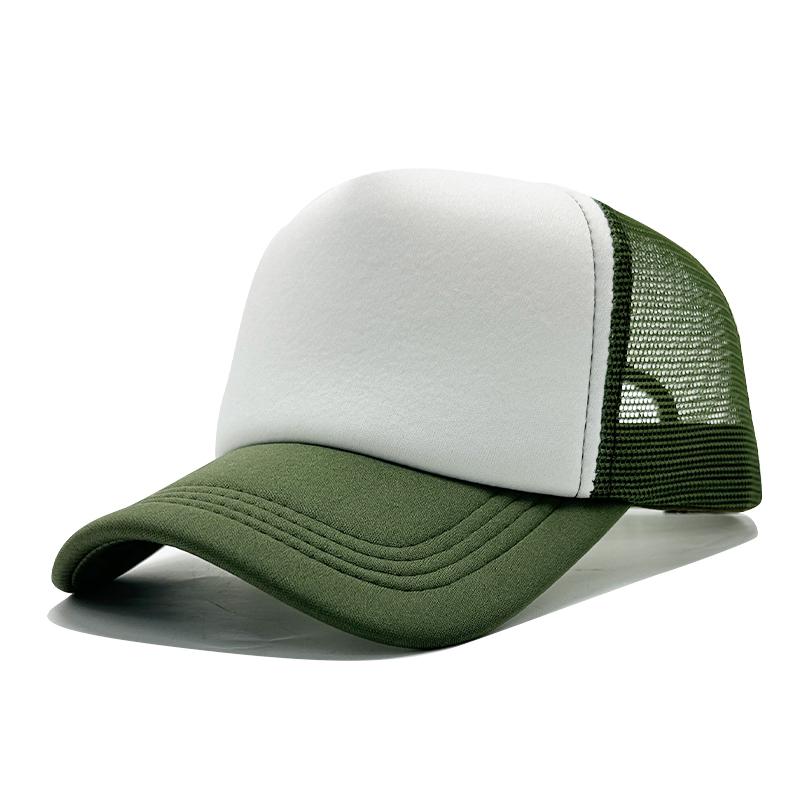 Wholesale High Quality Custom 3D Embroidery Sublimation Print 5-Panel Trucker Mesh Cap  Baseball Gorras Blank Foam Trucker Hat
