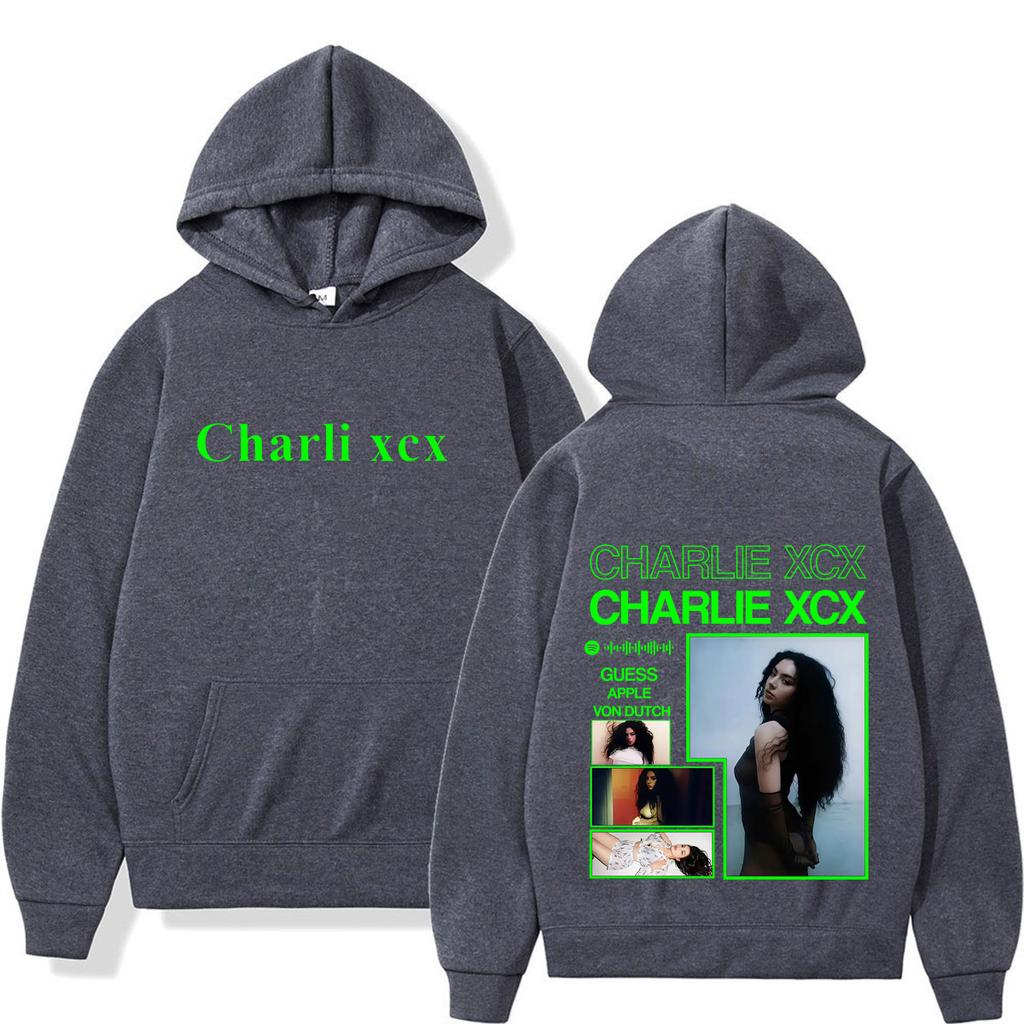 CHARLI XCX Album Tour 2026 Print Hoodie Men Women Vintage Fashion Sweatshirt Long Sleeves Casual Loose Pullover Streetwear Tops