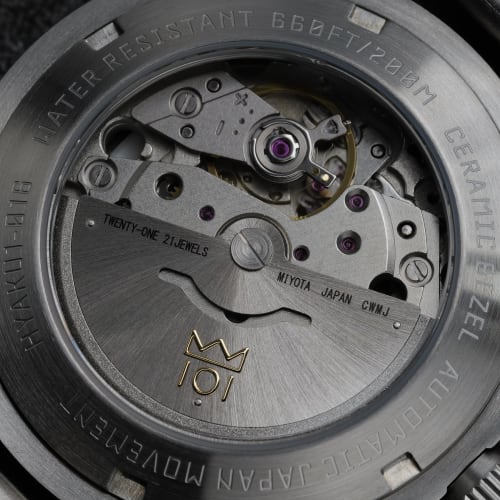 NEW model HYAKUICHI 101 No.16D Hyakuichi 38mm 20 ATM water resistant automatic diver's watch ceramic bezel date mechanical watch automatic winding bla