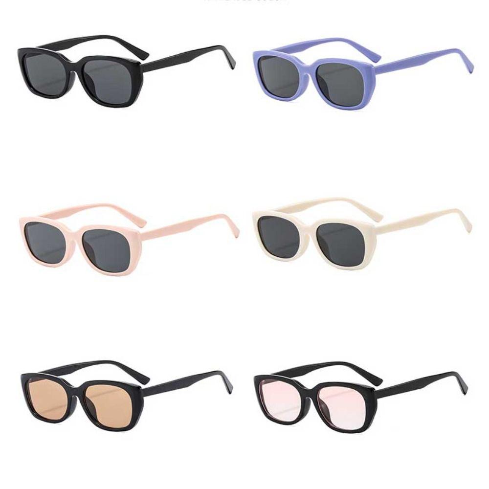Square Frame Sunglasses UV400 Summer Fashion Vintage Cat Eye Sun Glasses Outdoor Travel Beach Sun Shade Eyewear