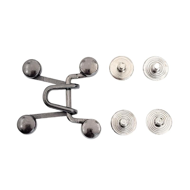 Jeans Fastening Buckle Alloy Adjustable Tighten Button for Loose Pants Jeans Waist Tightener Pin