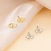 Banyan Tree S925 Silver Sweet Double Heart Earrings for Women