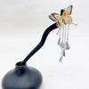 1PC Golden Butterfly Dancing - Tassel Butterfly Hairpin With New Chinese Style High End Charm Qipao Shooting Paired with Hairpin