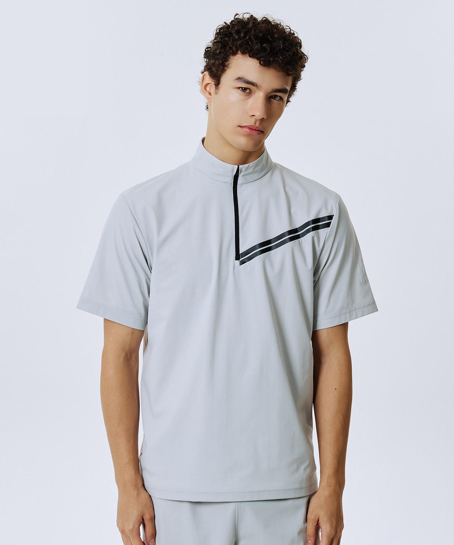 Spyder Men S Tricot Half-Zip Anorak T-Shirt Spjfcnrs201Mlgr Light Gray/095