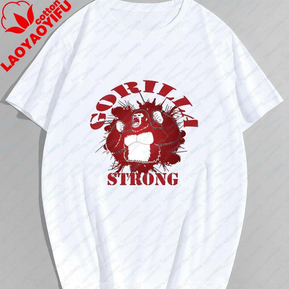 Unisexs and WoUnisexs Gorilla Strong Bodybuilding Clothing for Gym Gorilla Musculation Casual Cotton Tshirts for Unisex and WoUnisex