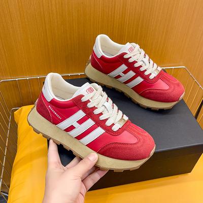 Retro Thick-soled Forrest Gump Shoes Women Spring Casual All-match Color Matching Sports Daddy Shoes