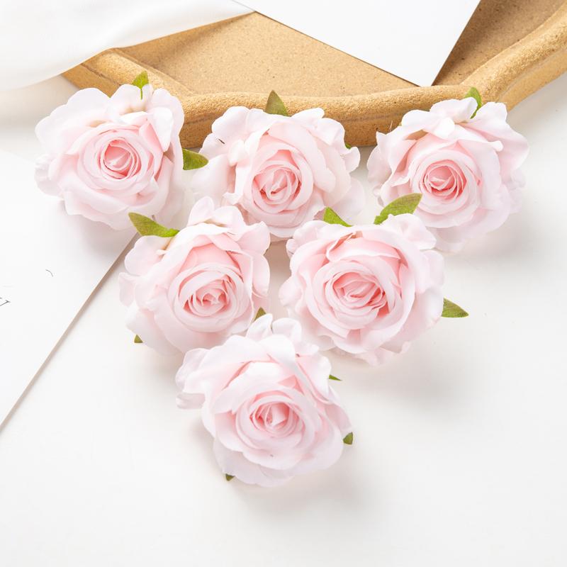 

100 шт. Шелковый искусственный цветок Роза Свадебный букет невесты Сад на открытом воздухе Домашний фестиваль Вечеринка Декор Рождество Запястье Сделай сам подарочная коробка 50pcs
