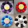 Mehrfarbig 40cm Takashi Murakami Regenbogenblumen Kissen Plüschtier Mit Lachenden Gesichtern