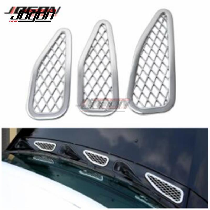 ABS Car Exterior Front Hood Air Vent Frame Stickers & Rear Spare Tire Side Panel Cover Trim For Toyota FJ Cruiser XJ10 2006-