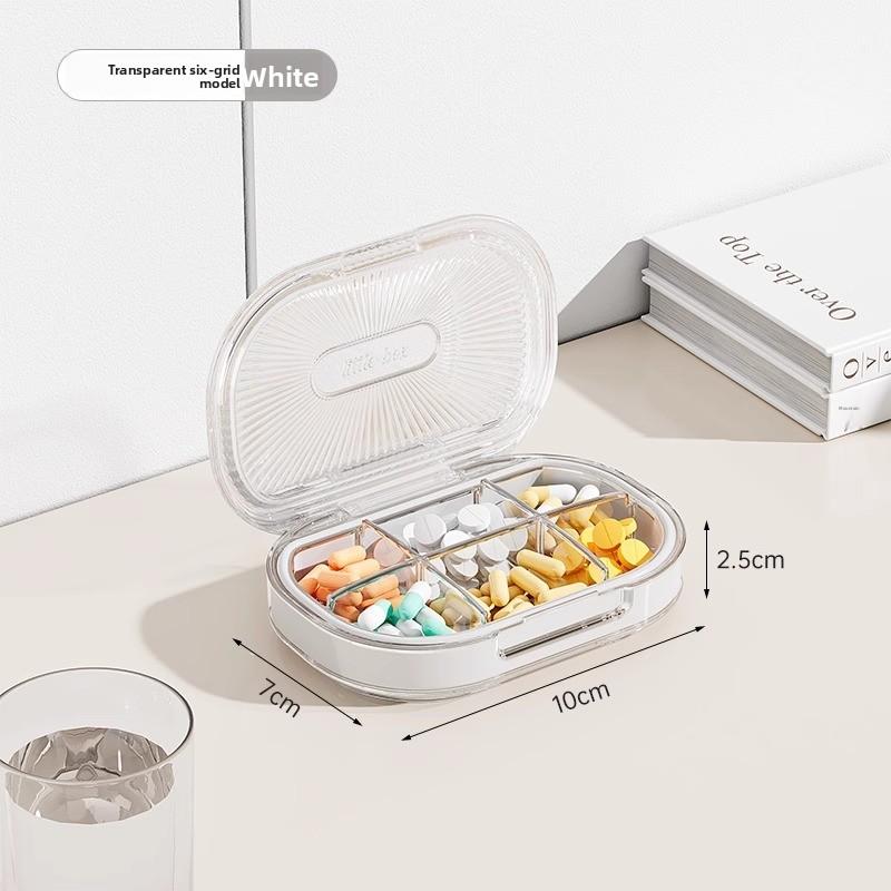Portable Portable Medicine Box Sealed Moisture-proof Medicine Box Mini Travel Medicine Box Small Capacity Medicine Storage Box