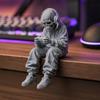 3D Printed Sitting Skeleton Statue Halloween Indoor Decor Figurines Mini Skull Figurine Home