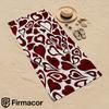 Layered Burgundy Heart Soft Portable Travel Towel Unisex Ultra Lightweight Microfiber Oversized Sand Free Quick Dry Beach Towel