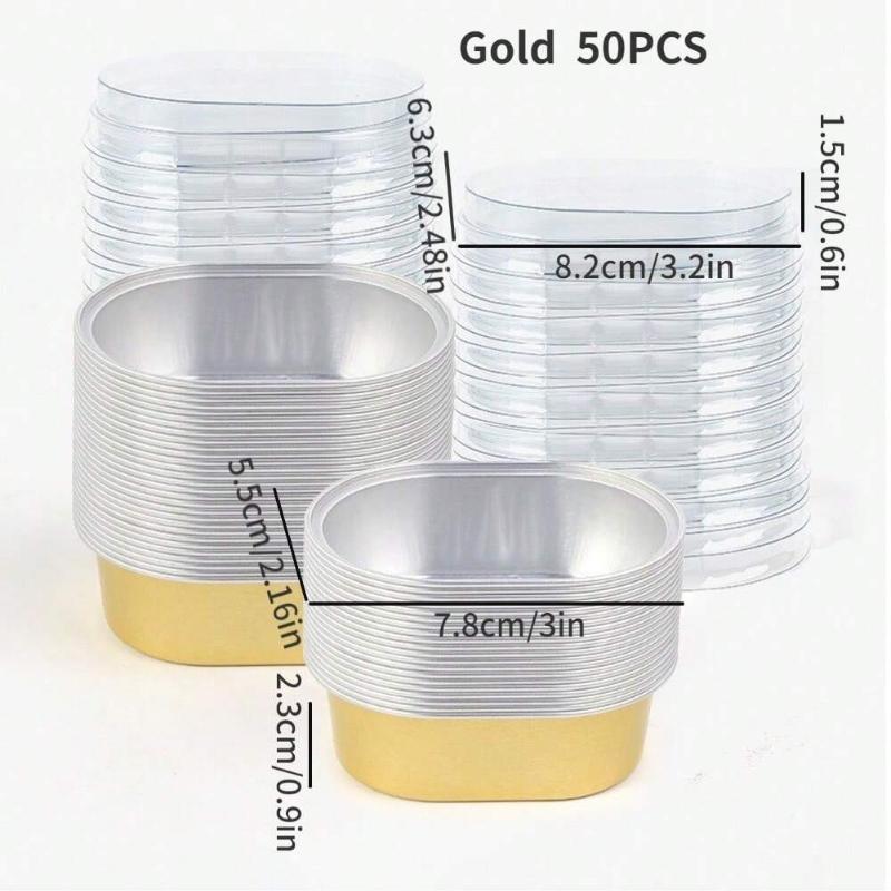 Disposable Cupcake Pudding Containers for Baking Muffins Desserts PastriesStorable Reusable Baking Cups Ideal for Party Events