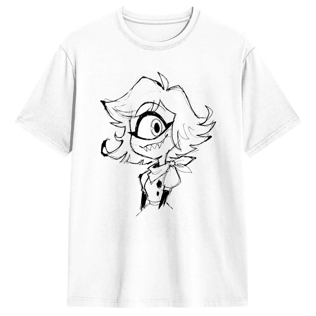 Funny Hazbin Hotels Tshirt For Unisex Crewneck 100 Cotton T Shirts The Tiny Terror Short Sleeve Tee Shirt Gift Idea Clothing
