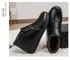 Men's Winter Non-Slip Slip-On Cotton Shoes for Middle-Aged & Elderly with Velvet Lining