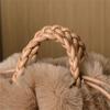Women'S Crossbody Pumpkin Plush Bag Cute Tote Bags Autumn Winter Fashion Solid Color Handbag Travel Shoulder Bags