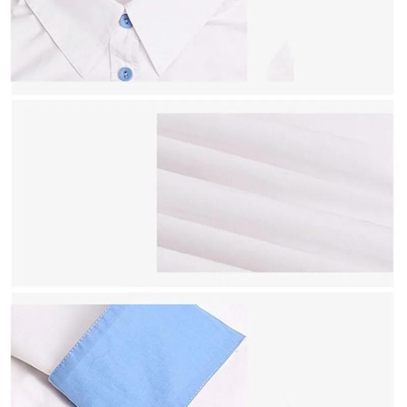 Jarní Dámské Jednobarevné POLO Límec Volný Střih Knoflíková Léga Dlouhý Rukáv Spodní Košile Elegantní Ležérní Top