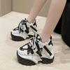 Fashion High-quality New Women Platform Sneakers Mesh Casual Chunky Sneakers Heels Wedges Breathable Height Increasing Shoes Woman