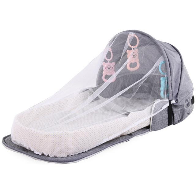 Baby Travel Portable Mobile Crib Baby Nest Cot Newborn Multi-function Folding Bed Child Foldable Chair with Toys Mosquito Net