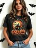 Unisexs Fashionable Casual Shortsleeve Halloween Tshirt With Spooky Skull Print And Round Neckline Perfect For Holiday Parties
