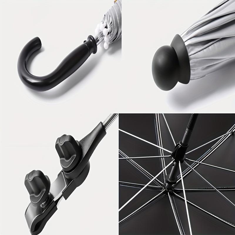 Premium Stroller Umbrella - Waterproof Sun & Rain Protection Durable 190T Canopy Manual Open Outdoor Sunshade Child Umbrella