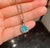Jewelry Classic Color Treasure Simulation Paraiba Jewelry Set