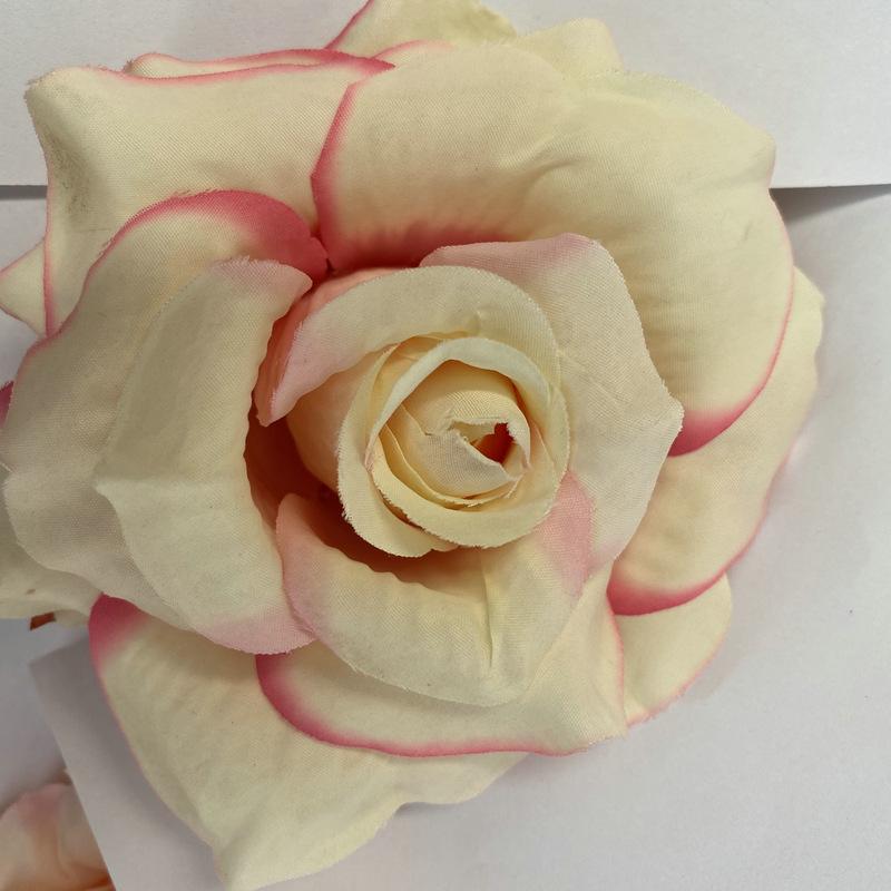 11cm Large Rose Head Imitation Flower Home Garden Potted Wedding Artificial Flower Wall Background Decorative Cloth Flower
