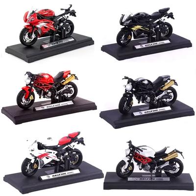 1:18 Motorcycle Cake Decoration Ornaments Simulation Alloy Locomotive Model Birthday Gift Boys Toys