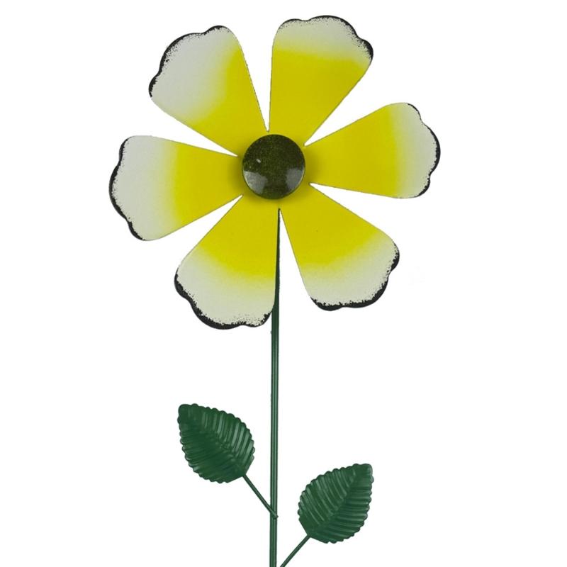 Metal Wind Spinner Stake Sculpture Ornaments For Outdoor Garden Yard Decoration Birthday Gift Easy Ground Installation