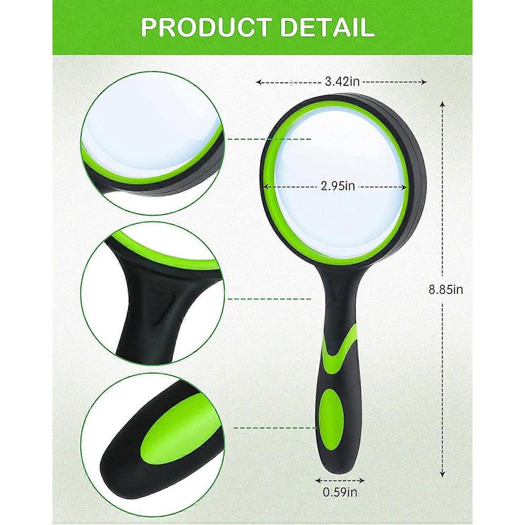 Magnifying Glasses, Magnifying Glass 4X Handheld Reading Magnifier for Seniors
