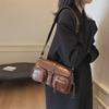 Textured Trendy Hot Girl 2024 Baguette Shoulder & Messenger Motorcycle Bag