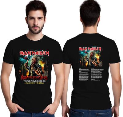 Koszulka Iron Maiden Tour 2025-26, Trasa Run for Your Lives 2025 z datami trasy