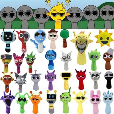 Juguetes de peluche Sprunki Sprunki Incredibox Muñeco de peluche Cantantes Oren Wenda Juego Dibujos animados Almohada rellena Regalos de cumpleaños y Navidad para niños