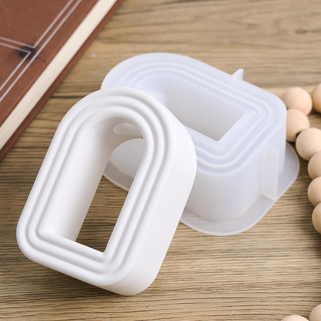Arched Hydroponic Vase Silicone Mold DIY Water Culture Test Tube Flowerpot Gypsum Casting Mold Cement Resin Craft Making Home De